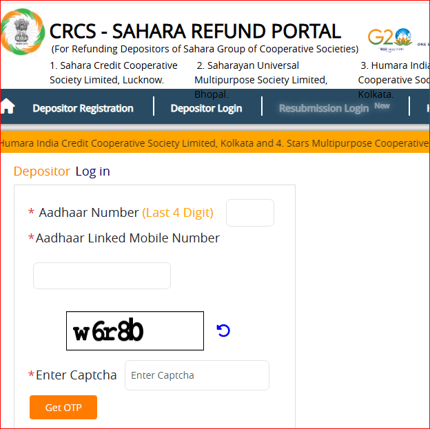 Sahara Refund Installment Status 2025: