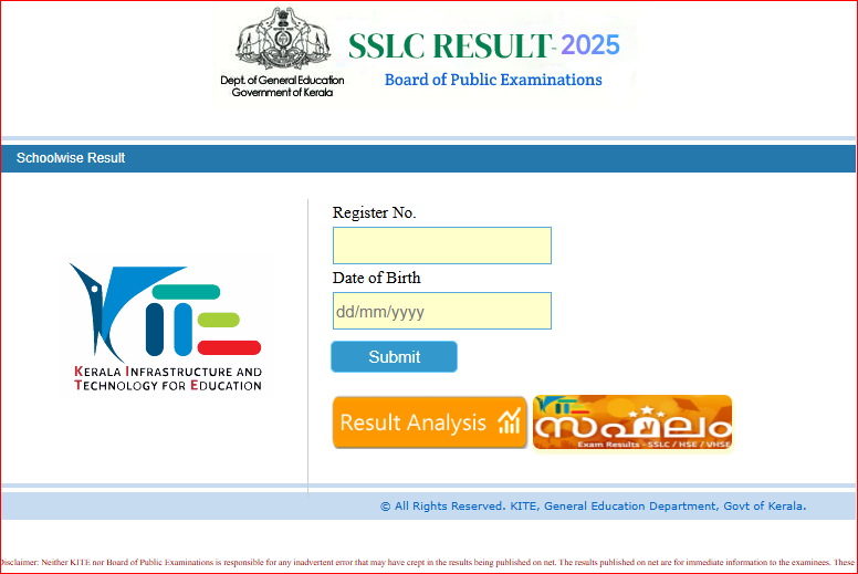 (DECLARED) Kerala SSLC Result 2025: keralaresults.nic.in, 99.5% Pass, Check Results via Official Portals & Saphalam App